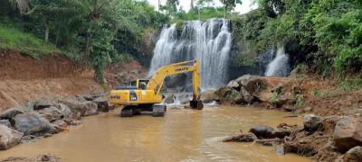 Pembangunan Obyek Wisata 'Air Terjun Cuup Pesuk' terus digenjot